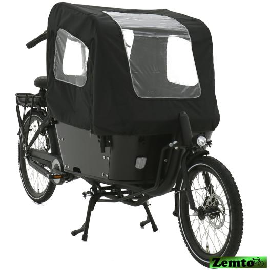 Elektro Transportfahrrad / Bakfiets Carry 2 Rad, 8 Gang, Hydr. bremsen,  Schwarz